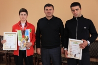 И.о. главы администрации Очамчирского района Беслан Бигвава поздравил Алана Акаба из с. Джал с выдающимися достижениями и вручил ему грамоту в связи с первенством на чемпионате Башкортостана по кумите в г. Уфа, РФ.